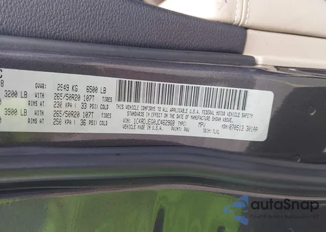 2018 Dodge Durango Citadel Awd из США, поврежденный, VIN 1C4RDJEG0JC462968